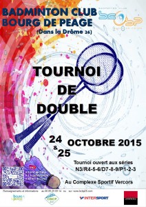 affiche tournoi BCBP de doubles