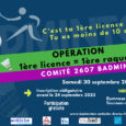 Le comité Drôme-Ardèche de badminton organise le samedi 30 septembre 2023, une opération pour offrir des raquettes aux jeunes licenciés Drôme-Ardéchois. Cette opération s’adresse aux jeunes joueurs de moins de […]