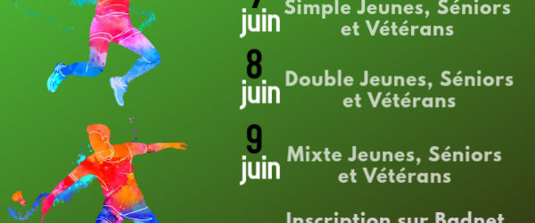 Le Comité Drôme-Ardèche de badminton vous donne rendez-vous les 07, 08 et 09 juin 2025 pour le Championnat Départemental au Centre Sportif Universitaire à Valence. Programme de la compétition : […]