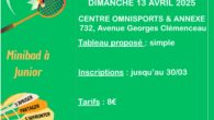 Pour l’avant-dernier TDJ de la saison, le club du Tamis Guilherandais en Vivarais Badminton vous accueille le dimanche 13 avril 2025 au centre omnisports de Guilherand-Granges. Ce TDJ se déroulera […]