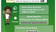 Cette année encore nous renouvelons l&rsquo;opération dédiée aux primo licencié(e)s de moins de 10 ans, une animation dédiée, une collation bien méritée, et une raquette offerte pour compléter le tout! [&hellip;]